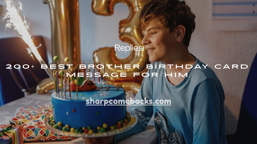 Brother Birthday Card Message