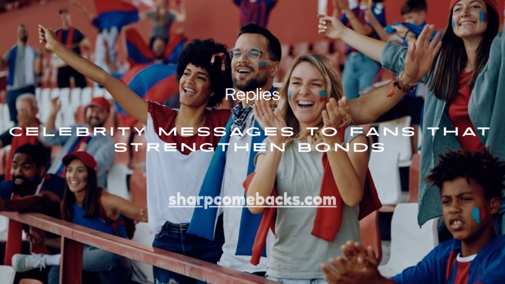 Celebrity Messages to Fans