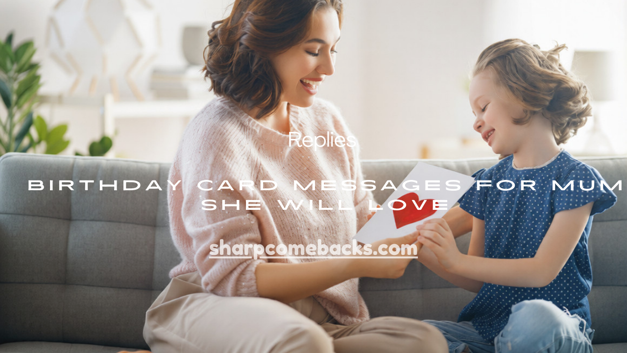 Birthday Card Messages for Mum