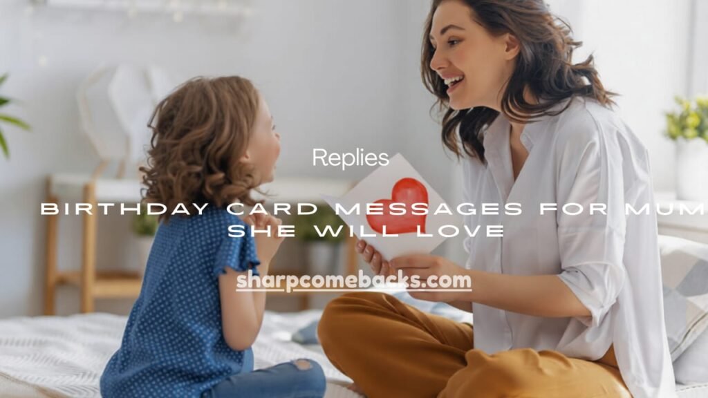 Birthday Card Messages for Mum