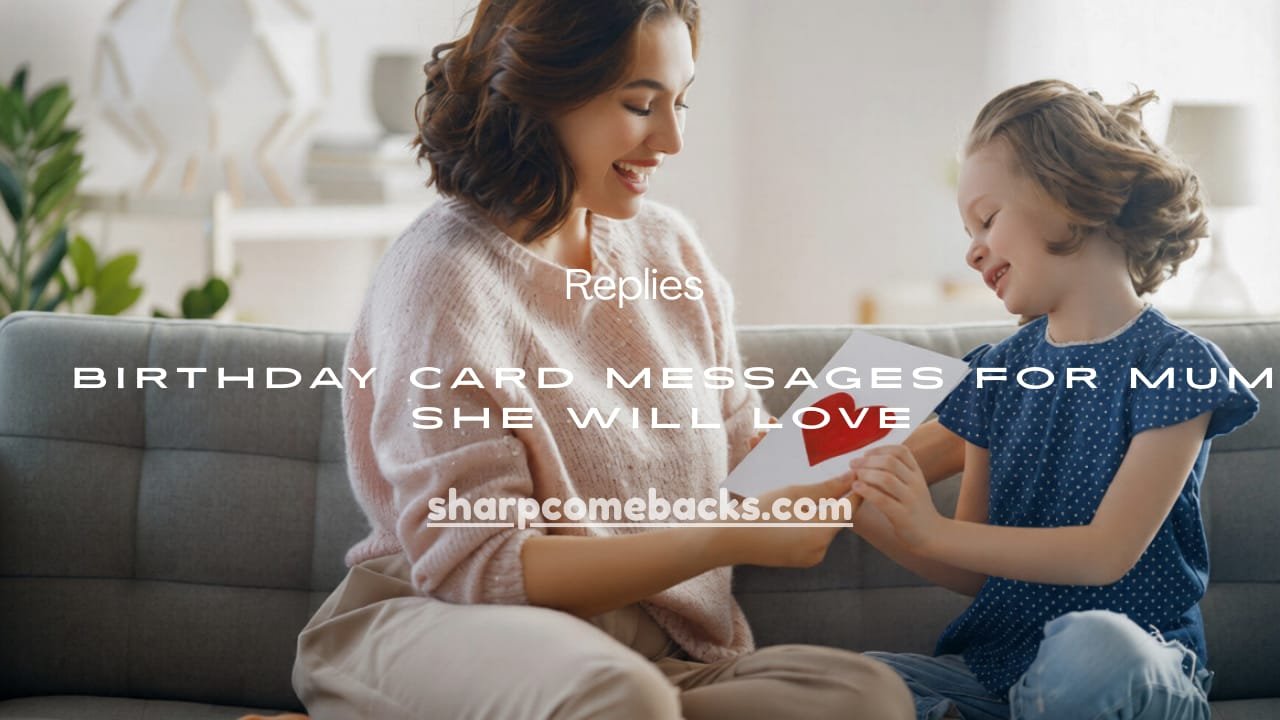 Birthday Card Messages for Mum