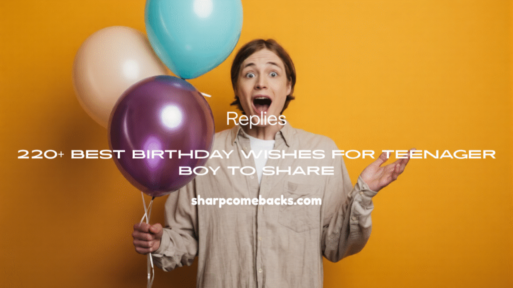 Birthday Wishes For Teenager Boy